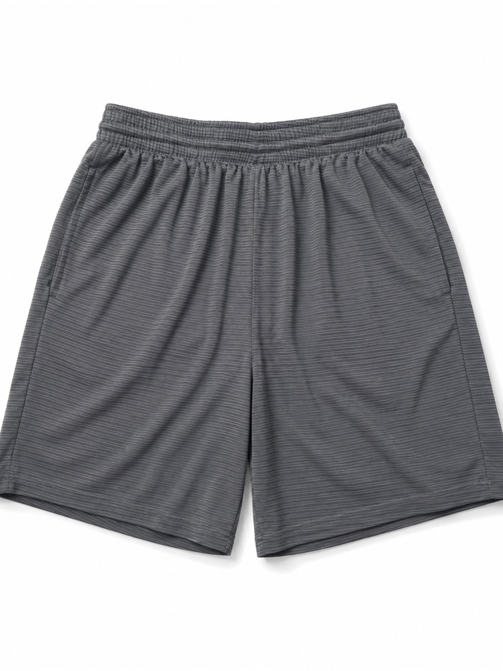 BCG Men’s XL Gray Athletic Shorts Performance Stripe Pockets
